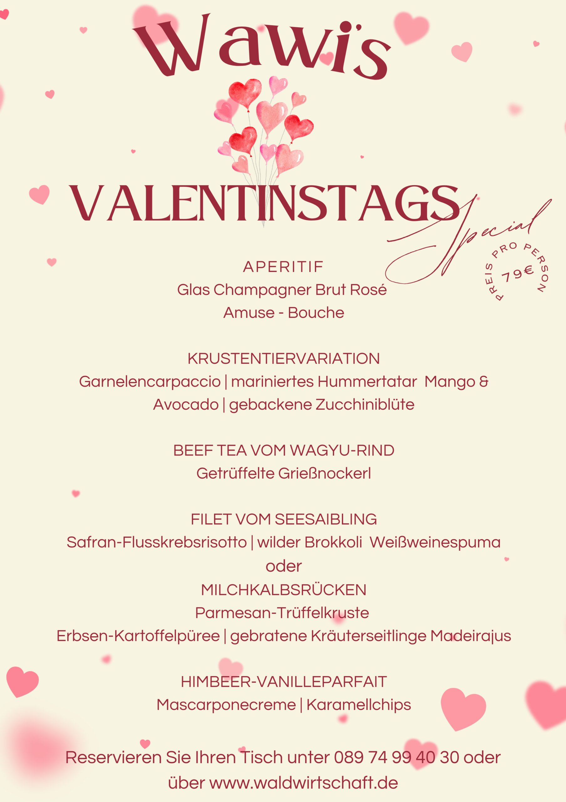 Valentinstag 2026 A1 Plakat (594 x 841 mm)
